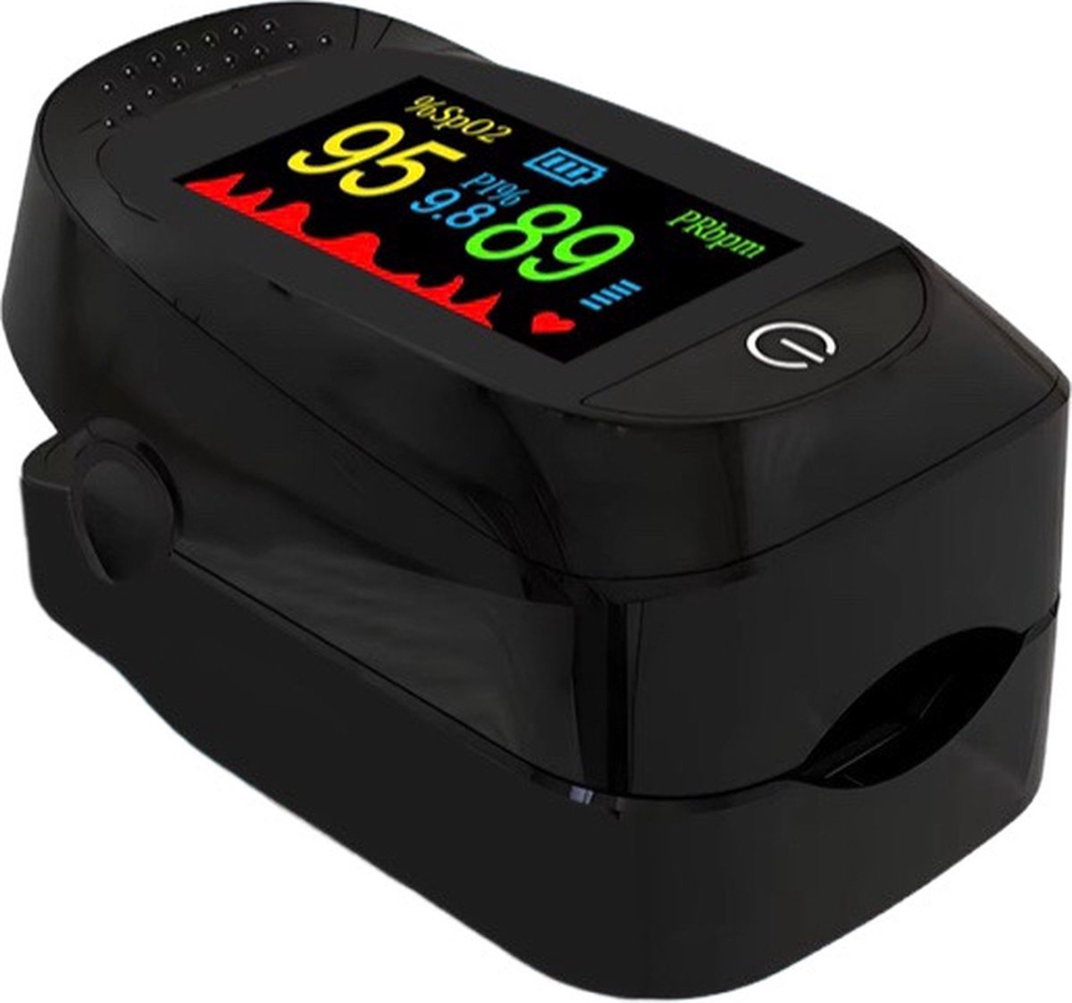 zuurstofmeter-Oximeter Pulse - Zwart- Zuurstofmeter Vinger - Hartslagmeter - Oximeter - Saturatiemeter Zuurstofmeter Vinger