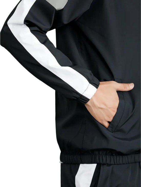 Survêtement Nivard - Survêtement d'intérieur - Adultes - Survêtement - Confortable - Pantalon de jogging - Survêtement - Homme - 2 pièces - Zwart - XL