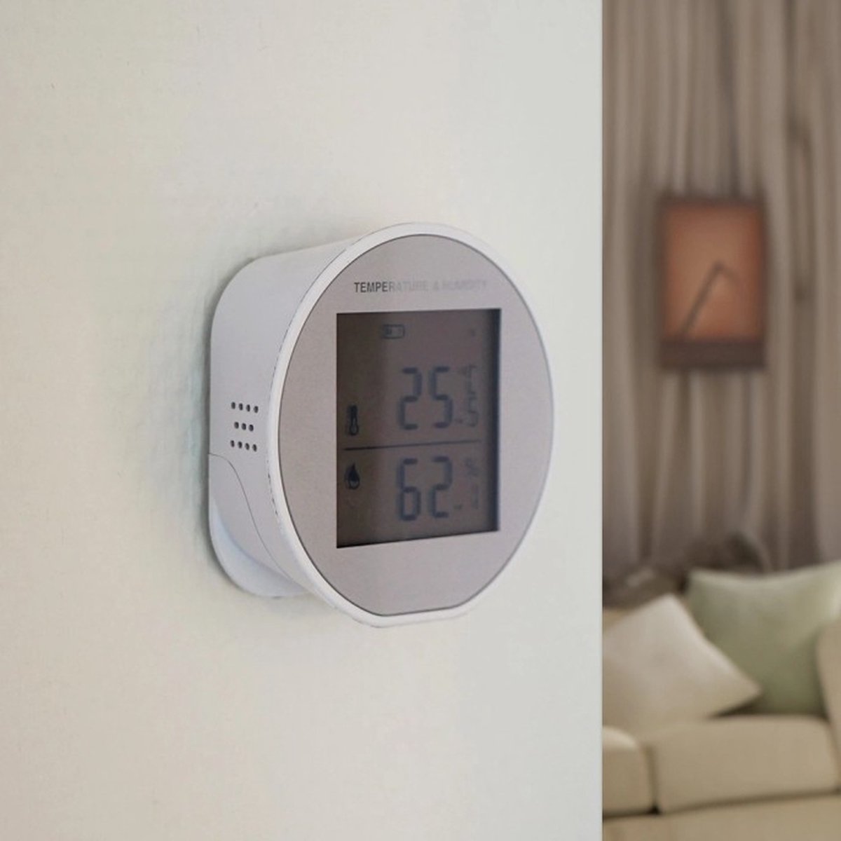 Slimme klimaatsensor met display - Smart klimaatsensor - Temperatuursensor - Luchtvochtigheidssensor - Wifi sensor