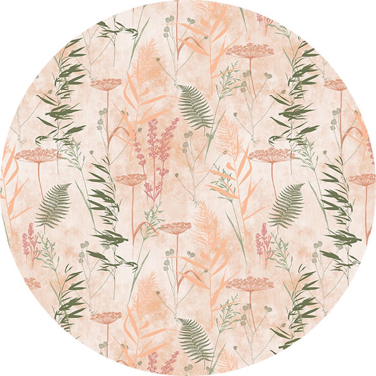 zelfklevend behang cirkel ZANOS peach 100 cm