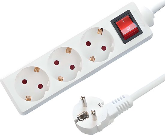 CABLEPELADO Platte Wandstekkeradapter, meervoudige stekkerdoos, 3-uitgangen adapter, 180 graden draaibare stekker, 3 stopcontacten, 250 V aarding, 10 A CABLEPELADO Platte Wandstekkeradapter, meervoudige stekkerdoos, 3-uitgangen adapter, 180 graden draaibare stekker, 3 stopcontacten, 250 V aarding, 10 A