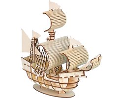 Bouwpakket DIY Zeilschip Götheborg klein van hout