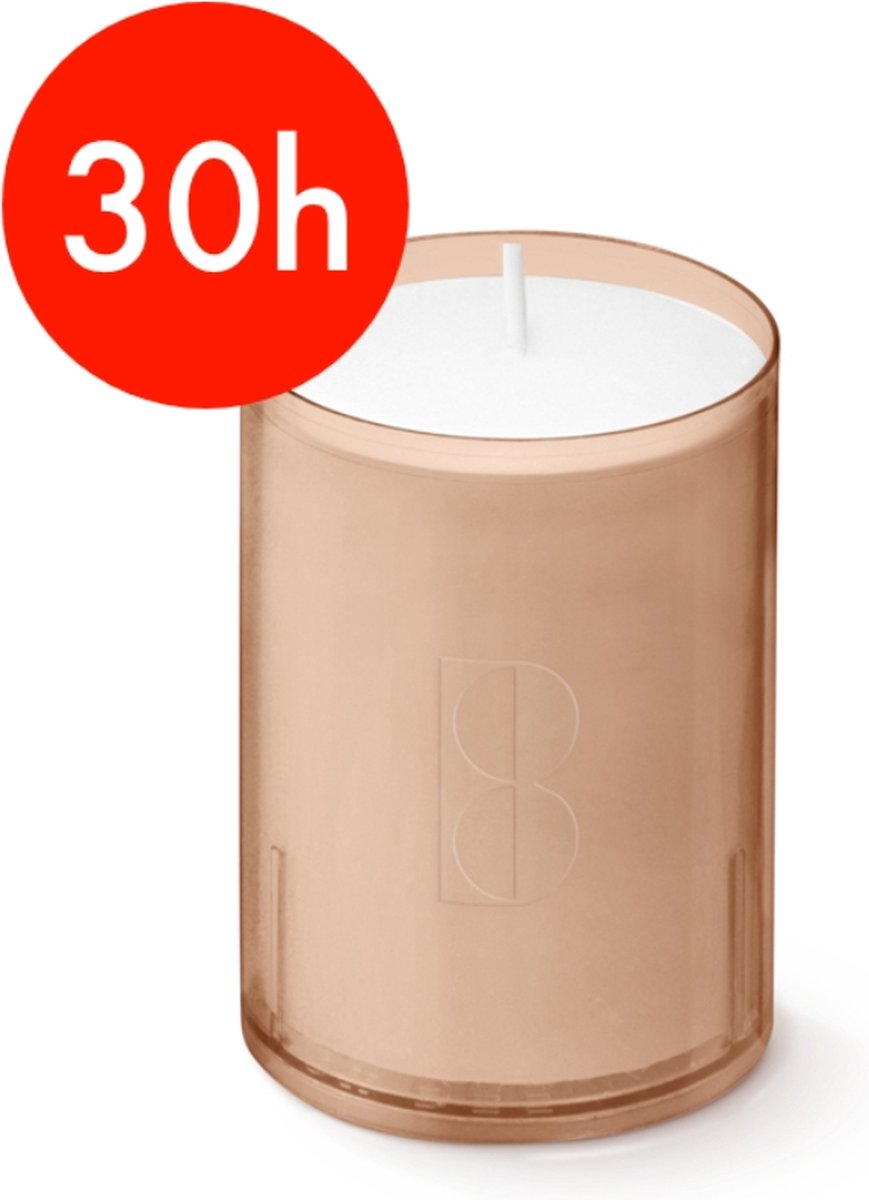 Bolsius Horeca Relight - Navulling - 64/52 - 80 stuks per verpakking - Zacht Roze
