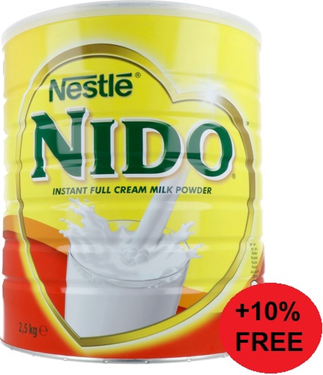 Goedkoopste Nestle Nido melkpoeder - 2,5kg 250gram gratis