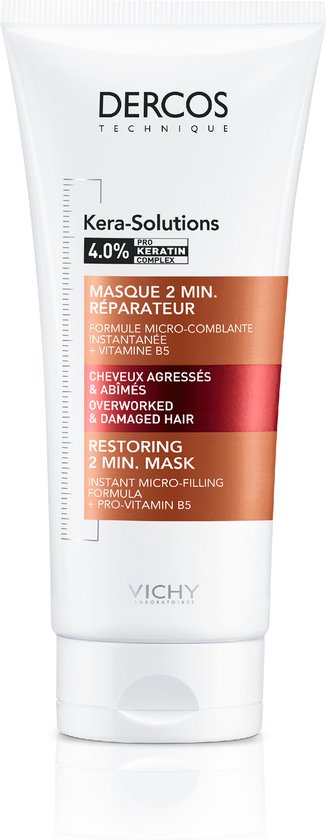 Vichy Dercos Technique Herstellend Masker - Beschadigd Haar - Verrijkt met Herstellende Vitamine B5 - 200 ml