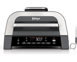 Ninja DG551EU friteuse Enkel 3,8 l Vrijstaand 1760 W Heteluchtfriteuse Zwart, Zilver