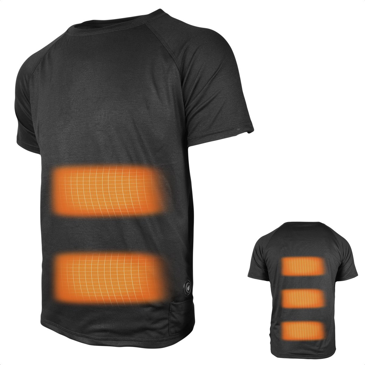 HEATDRY® Clothing - Verwarmd T-Shirt - T-Underheat - Zwart - Heren - Maat XL
