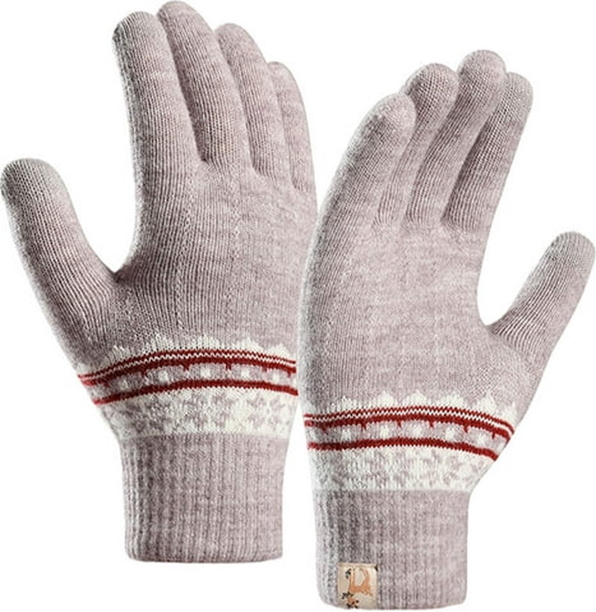 Hidzo Handschoenen - Dames - Paars- One Size - Touch Screen Compatabiliteit