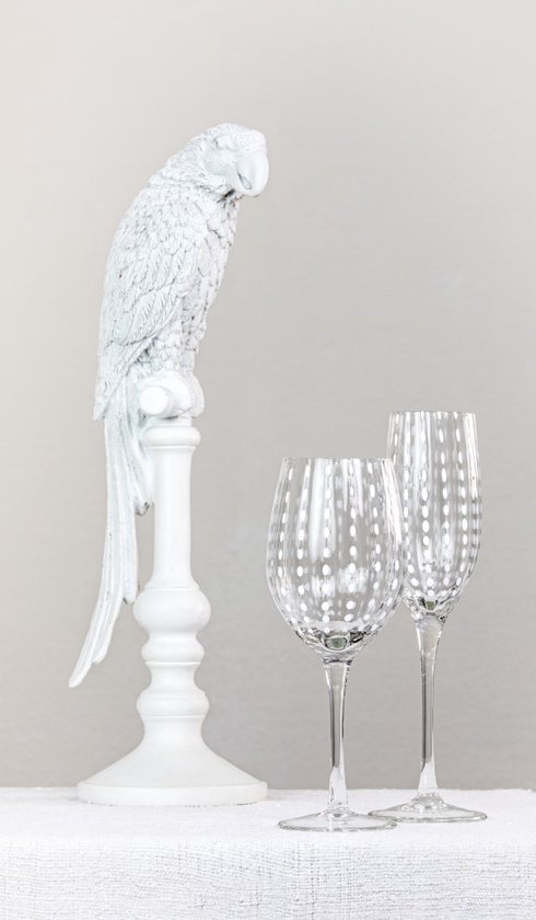 Livellara Carnival - bol en verre - transparent - Set de 6 - look unique - design élégant - adapté à toutes les occasions