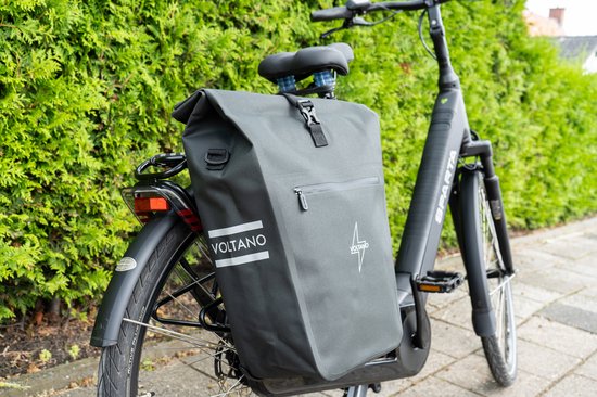 Voltano Luxe E-bike Fietstas 28L - Olijf Groen - Pakaftas Met Laptop vak - 100% Waterdicht - Met Gratis Schouderband van Voltano — afbeelding 3