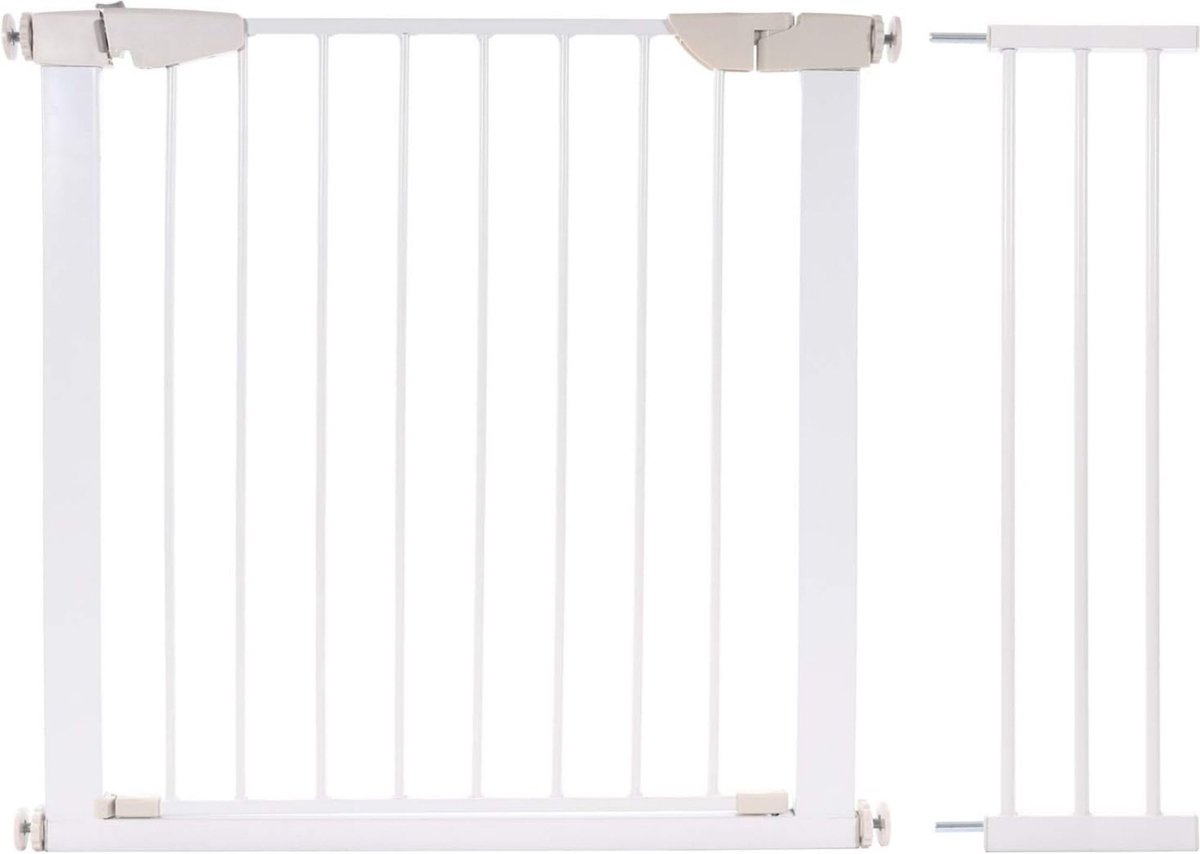 DailySupplies® Oprolbaar Traphekje - Kinderhekje Zonder Boren - Veiligheidshekjes - Wit