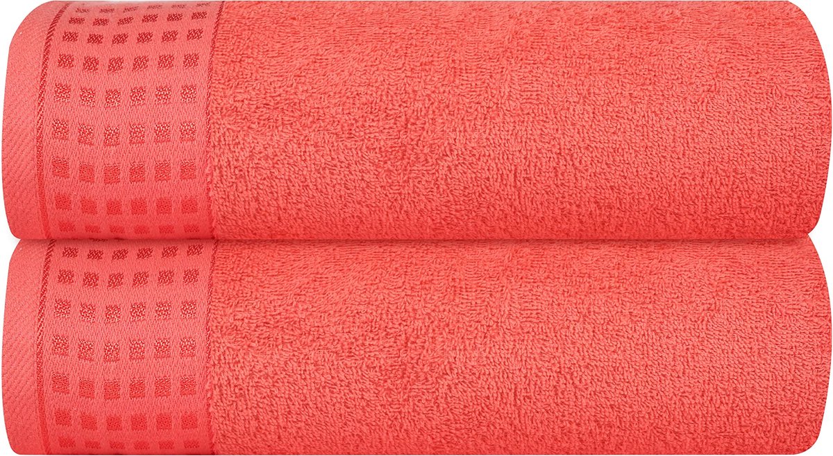 Goodivery ® Zachte en Snel Drogen Luxe Set van Twee Badhanddoeken voor Dagelijks Gebruik
