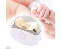 Elektrische Nagelknipper - Wit-met Led-licht-Trimmen en Vijlen in één -3D precieze opening Nageltrimmer - Nagelvijl - Electric Anti-splash Nail Clippers -Voor alle leeftijden