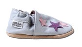 Hobea - chaussures bébé - étoiles roses - gris