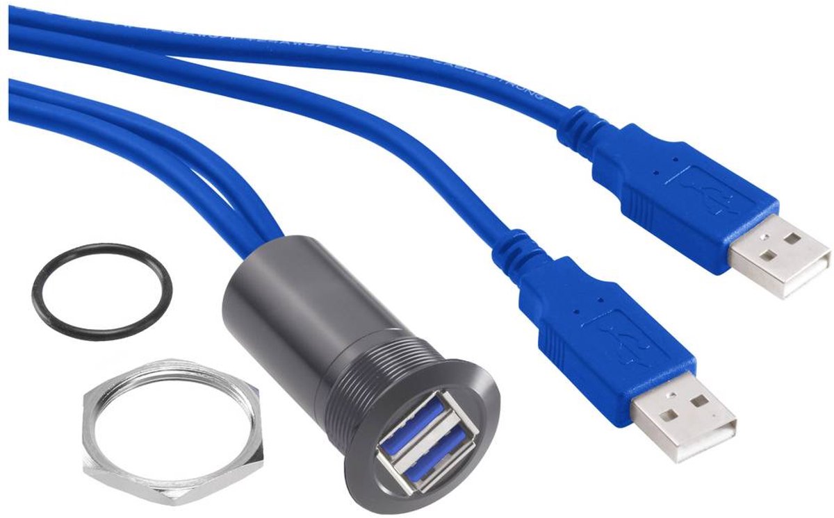 TRU COMPONENTS USB-13-BK USB-inbouwbus 3.0 Bus, inbouw Inhoud: 1 stuk(s)