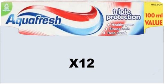 Aquafresh Triple Protection - Tandpasta - 12 x 100 ml
