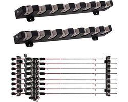Equivera Hengelrek voor aan de Muur - Hengelrek - Hengel Opbergrek - Hengelhouder - Rod Rack - Vishengel Opslag - Vishengel Opbergrek