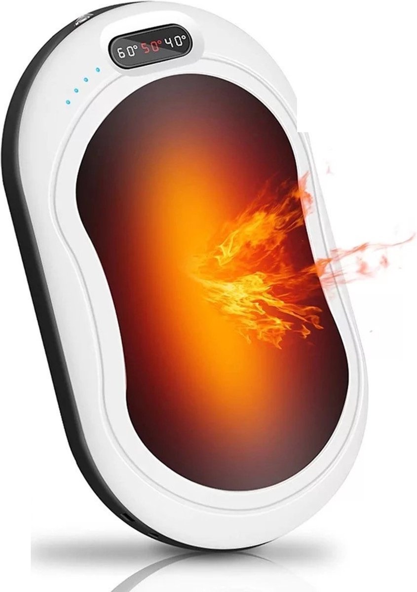 Goedkoopste BP® Elektrische Handwarmer - Powerbank & Zaklamp 10000mAh - Handwarmers Herbruikbaar - USB - Handverwarmer