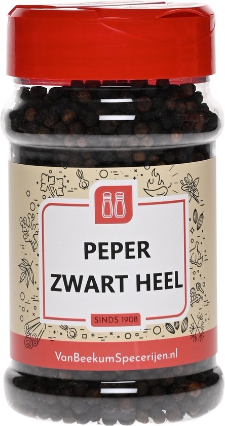 Van Beekum Specerijen - Peper Zwart Heel - Strooibus 150 Gram