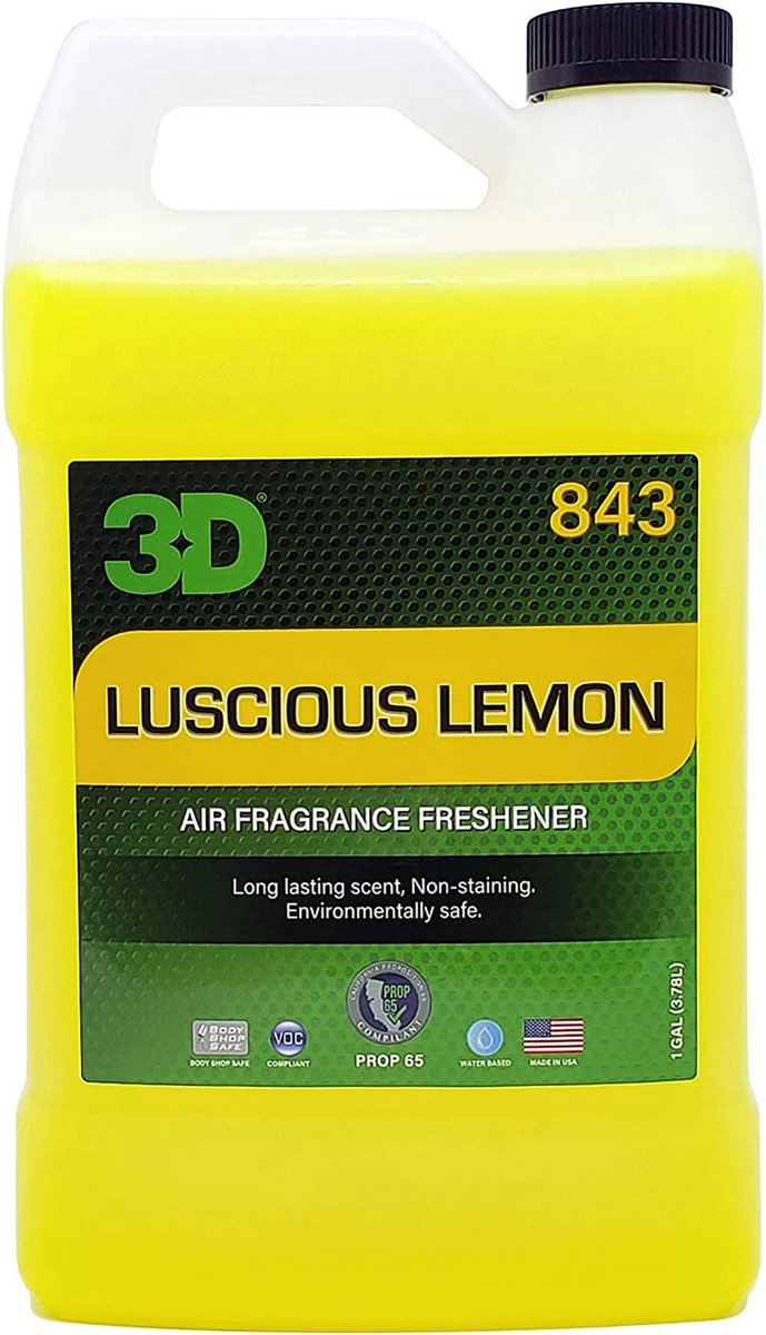 3D Luscious Lemon Carairfreshner - Gallon