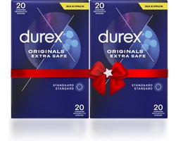 Durex Condooms - Extra Safe 20st x2 - Voordeelverpakking - Cadeau voor man en vrouw