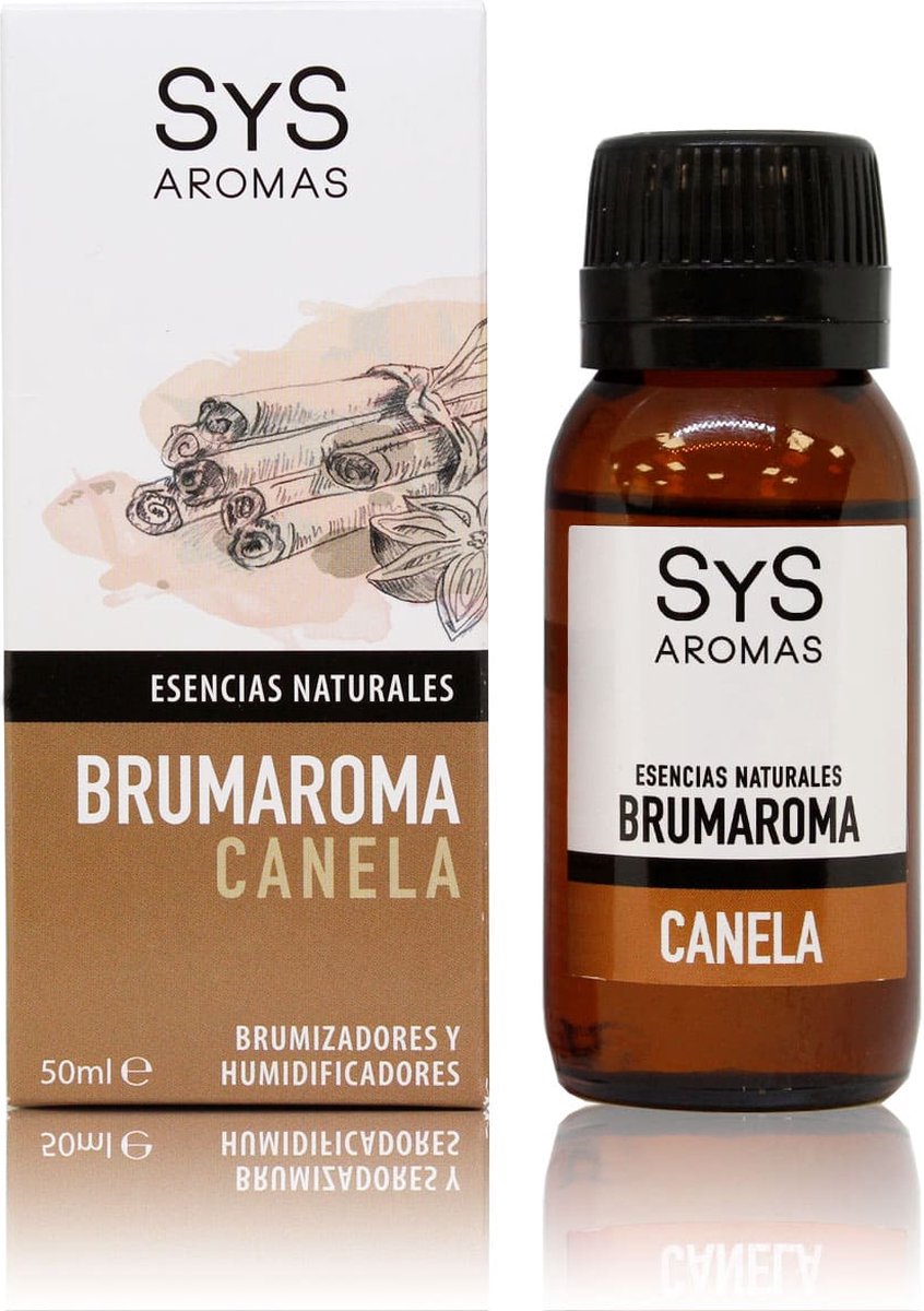 Goedkoopste Sys Brumaroma Essentiële olie Kaneel - Etherische Olie - Natuurlijke Geur - Voor Luchtbevochtiger en Aroma Diffuser - 50ml