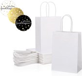 Lot De 25 Sacs En Papier 18 + 8 X 22 Cm - Sacs Cadeaux En