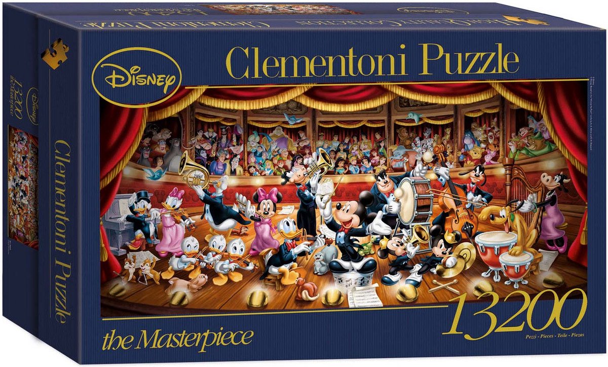 Clementoni Legpuzzel - High Quality Puzzel Collectie - Disney Orchestra - 13200 stukjes puzzel volwassenen