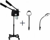 Gezichtsstomer - Met Lamp - 2-in-1 - Hete & Koude Ozon Stoom - Gezichtssauna