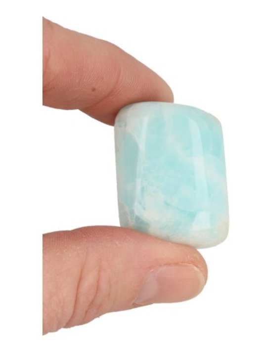 Caribbean Blue Calciet Schijf Half-Edelsteen uit Afghanistan