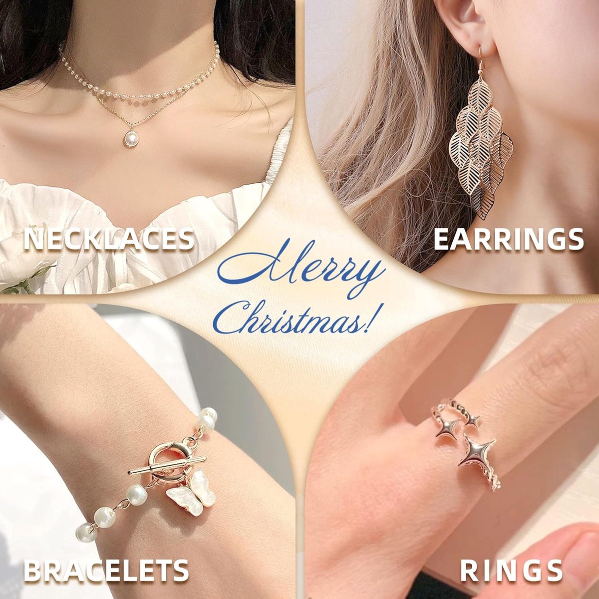 Calendrier De L’Avent Bijoux 2024 – 24 Surprises : Colliers, Bracelets, Bagues, Boucles D’oreilles, Broche – Cadeau De Noël Pour Femme Et Fille