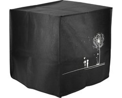 kwmobile heteluchtfriteuse beschermhoes geschikt voor Philips Essential Airfryer XL - Kunststof hoes voor friteuse - Paardenbloemen Liefde design