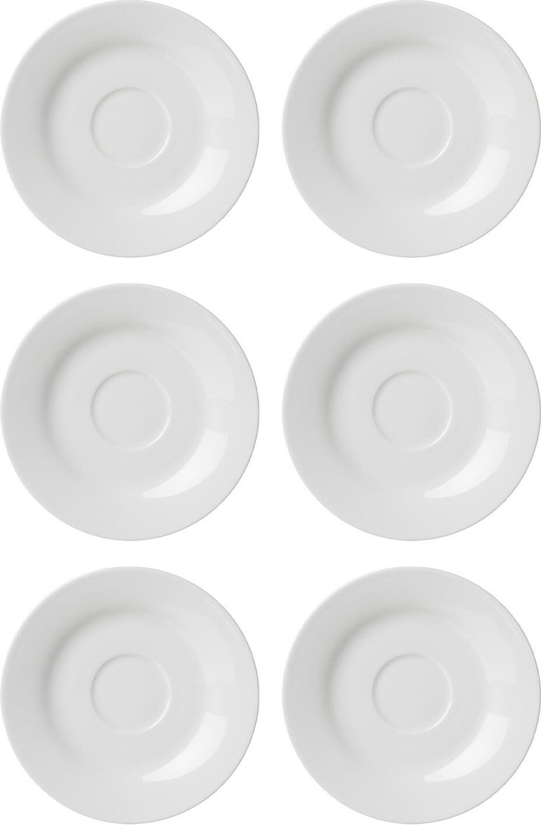 Kaffeeuntertassen Bianco ø 17.0 cm Set van 6