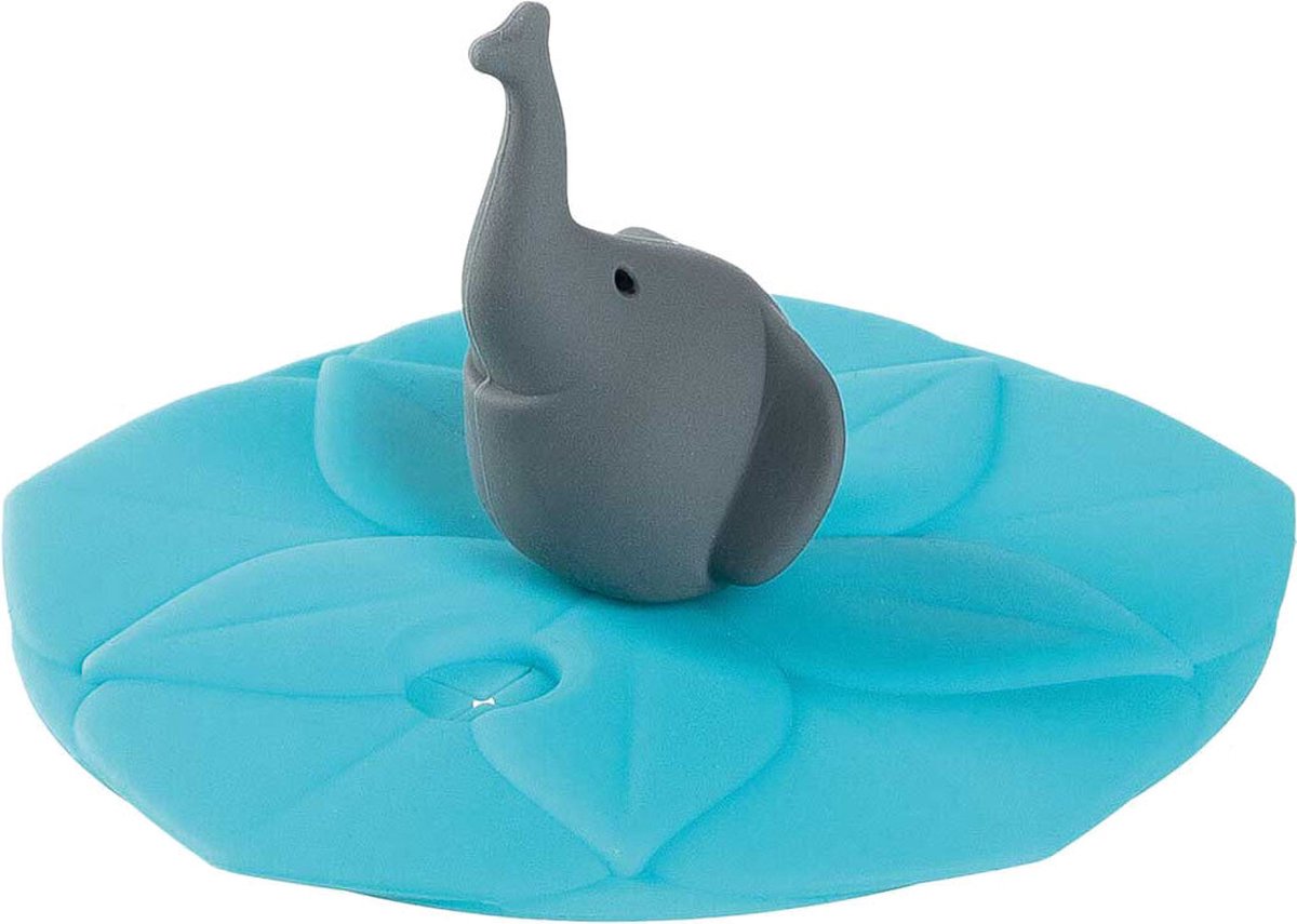 Leonardo - BAMBINI Drinkglas Deksel Olifant Turquoise