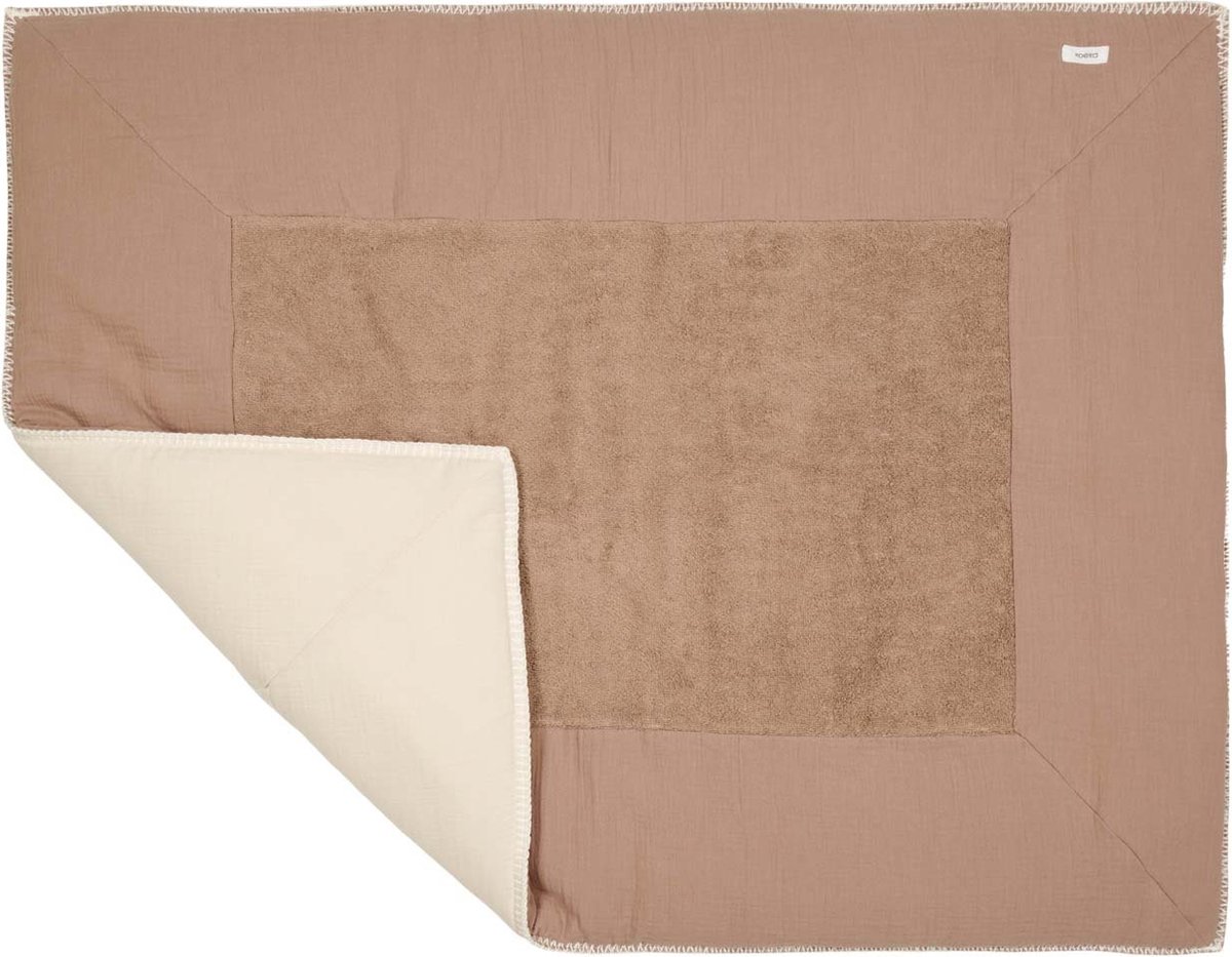 Koeka boxkleed Faro caffe/warm white 75x95