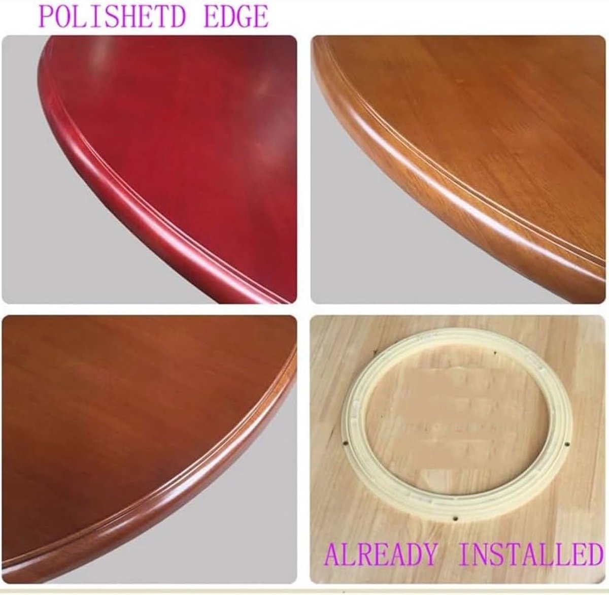 Lazy Susan Dienblad 50-100 cm Stille Draaibare basis voor eenvoudig