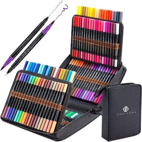Equivera Alcohol Markers – Alcohol Markers – Markeerstiften – Professionele Markeerstiften Set – Markeerstiften Set