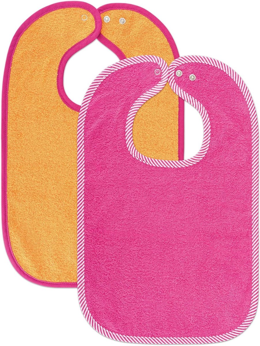 Goedkoopste Set van 2 Baby Slabbetjes - Verstelbare, Hoogabsorberende Slabbetjes van 100 Katoen, Oeko-Tex® Standaard 100