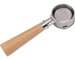 58mm Bodemloze Portafilter voor Koffiemachine met Houten Handvat
