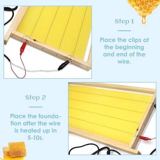 60W Electric Beehive Foundation Wire Embedder Heater for Beekeeping