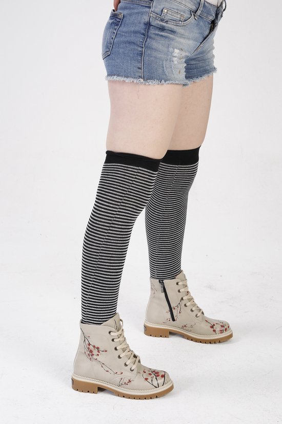 GOBY - Sanko - Bottes pour femmes - Botte - Bottes femmes - Bottes pour femmes - Bottes pour femmes - Bottines - Fait main - Imprimé floral - Taille 36