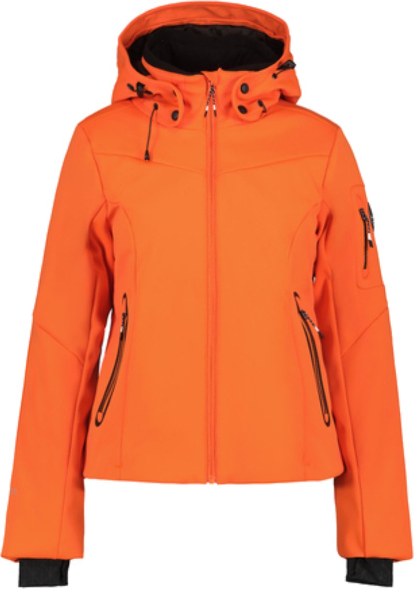 Ice Peak Ecorse softshell winter jas dames oranje bol