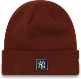 New Era New York Yankees Team Cuff Dark Brown Beanie Hat