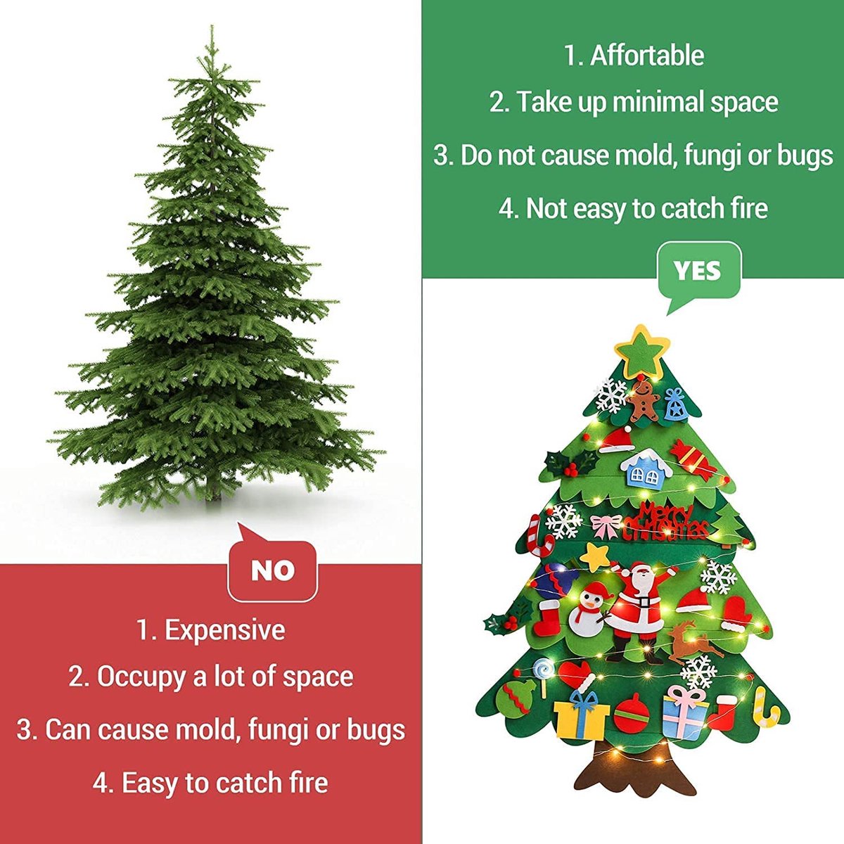 Kunstkerstboom – Premium kwaliteit - realistische kerstboom – duurzaam 3 x 3 x 3 cm;