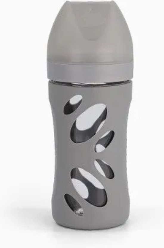 Babyflesje - Twistshake - Anti-koliek Glazen Fles 260ml – Grey