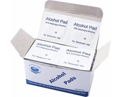 Alcohol doekjes - 70% alcohol - 100 doekjes