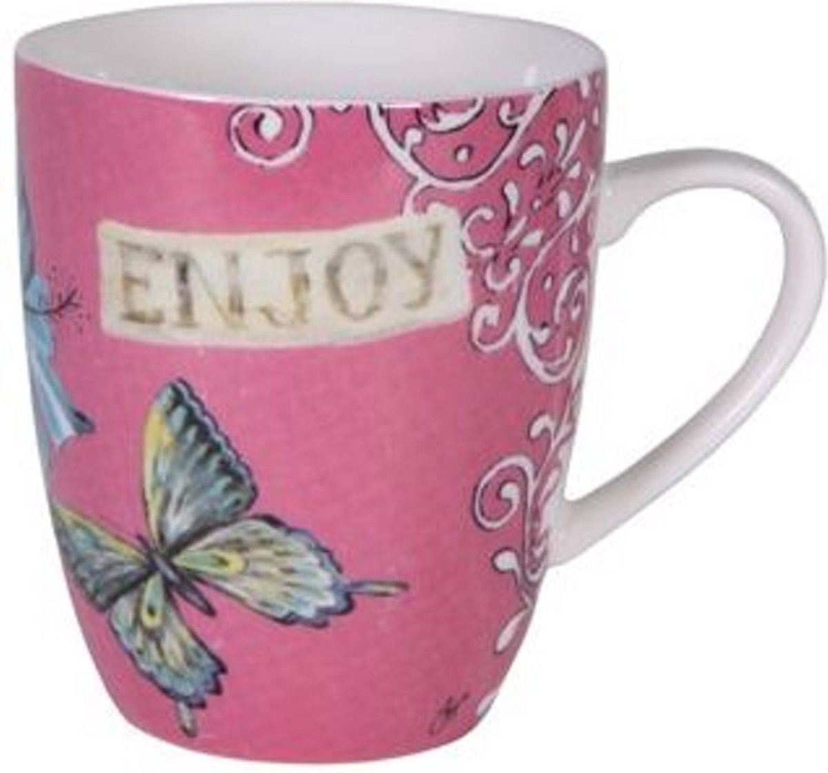 Goedkoopste BEKER MET OOR ENJOYABLE PINK 0,26L TER STEEGE WORLD OF JET - 6 BEKERS