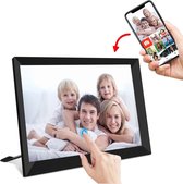 Cadre photo numérique Add To Life avec Wi-Fi et application Frameo - Cadre photo 10,1 pouces - Wi-Fi - Écran tactile IPS - Vidéo - 16 Go