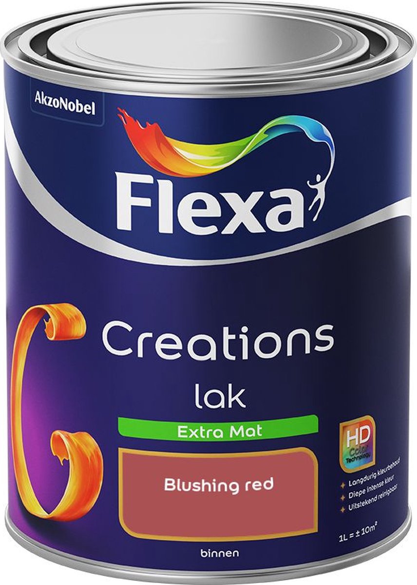 Flexa | Creations Lak Extra Mat | Blushing red - Kleur van het jaar 2012 | 1L