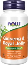 NOW Foods - Ginseng & Koninginnegelei (90 capsules)